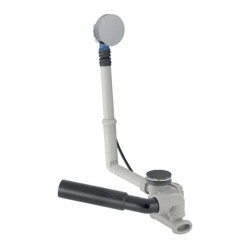 GEBERIT - Vanová odtoková a přepadová souprava, délka 26 cm, lesklý chrom (150.530.21.6)