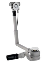 GEBERIT - Vanová odtoková a přepadová souprava, ovládání PushControl, délka 260 mm, chrom (150.750.21.6)