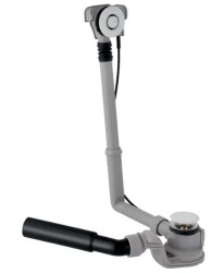 GEBERIT - Vanová odtoková a přepadová souprava, ovládání PushControl, délka 260 mm, chrom (150.755.21.6)