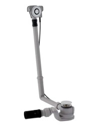 GEBERIT - Vanová odtoková a přepadová souprava, ovládání PushControl, délka 280 mm, chrom (150.752.21.6)