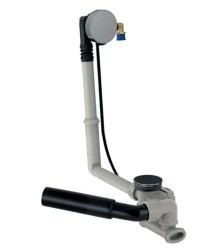 GEBERIT - Vanová odtoková a přepadová souprava s napouštěním, délka 260 mm, souprava pro kompletaci, chrom (150.710.21.6)