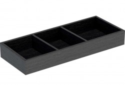 GEBERIT - VariForm Organizér do zásuvky 18x6x37 cm, tmavě šedá (501.156.00.1)
