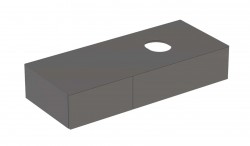 GEBERIT - VariForm Umyvadlová skříňka, 120x51x24 cm, 2 zásuvky a zápachová uzávěrka, lávová (501.172.00.1)