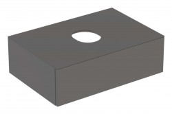 GEBERIT - VariForm Umyvadlová skříňka, 75x51x24 cm, 1 zásuvka a zápachová uzávěrka, lávová (501.160.00.1)