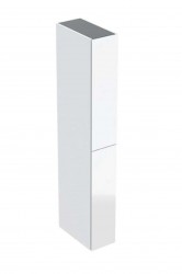 GEBERIT - Vysoká skříňka 180x24x48 cm, 2 zásuvky, sklo/bílá (503.011.01.2)