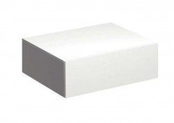 GEBERIT - Xeno 2 Boční skříňka 58x20 cm se zásuvkou, lesklá bílá (500.507.01.1)