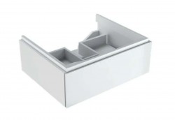 GEBERIT - Xeno 2 Skříňka pod umyvadlo 60 cm, zásuvka s LED svítidlem, lesklá bílá (500.505.01.1)