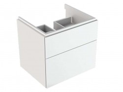 GEBERIT - Xeno 2 Skříňka pod umyvadlo 60 cm, zásuvka s LED svítidlem, lesklá bílá (500.506.01.1)