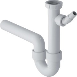 GEBERIT - Zápachová uzávěrka pro dřez, s úhlovou hadicovou objímkou, vývod vodorovný, d 40 mm (152.713.11.1)