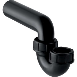 GEBERIT - Zápachová uzávěrka pro dřez, se šroubením, přívod svislý/vývod vodorovný, d 50 mm, d1 50 mm (152.039.16.1)