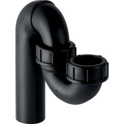 GEBERIT - Zápachová uzávěrka pro dřez, se svěrným šroubením, přívod/vývod svislý, d 56 mm, d1 56 mm (152.042.16.1)
