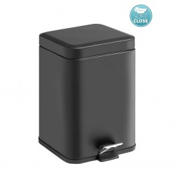 Gedy - ARGENTA odpadkový koš 5l, Soft Close, černá mat (230914)