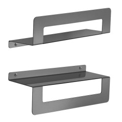 Gedy - CLEO police s držákem ručníků 300, gun metal (2019813)