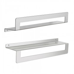 Gedy - CLEO polička s držákem ručníků 500, nerez mat (2019385)