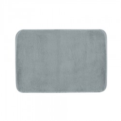 Gedy - FUZZY koupelnová předložka, 60x100cm, 100% polyester, protiskluz, šedá (96FY100608)