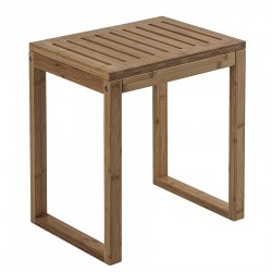 Gedy - HIMALAYA koupelnová stolička,  39,5x44,3x29,5cm, bambus (3072)