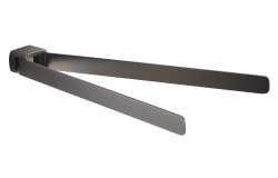 Gedy - PIRENEI dvojitý držák ručníků otočný 350, gun metal (PI2381)