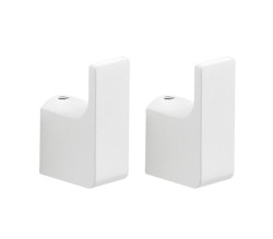 Gedy - PIRENEI háček, balení 2ks, bílá mat (PI2702)