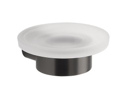 Gedy - PIRENEI mýdlenka, mléčné sklo, gun metal (PI1181)