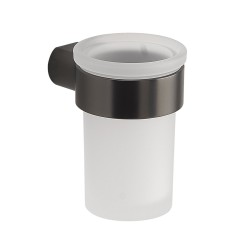 Gedy - PIRENEI sklenka, mléčné sklo, gun metal (PI1081)