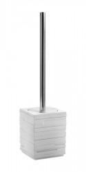 Gedy - QUADROTTO WC štětka na postavení, bílá (QU3302)