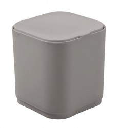 Gedy - SEVENTY stolní odpadkový koš výklopný, plast ABS, béžová (630866)