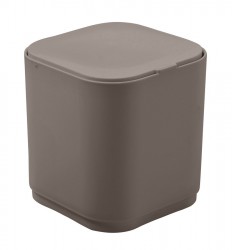 Gedy - SEVENTY stolní odpadkový koš výklopný, plast ABS, tortora (630852)