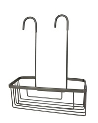 Gedy - SMART polička do sprchy závěsná, na baterii, 300x375x120 gun metal (248981)