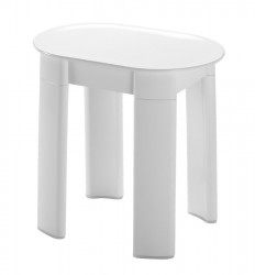 Gedy - TETRA koupelnová stolička 42x41x27cm, bílá (2872)