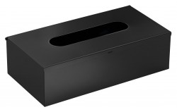 Gedy - Zásobník na papírové kapesníky závěsný, 250x75x130 černá mat (230814)
