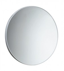 Gedy - Zrcadlo kulaté v plastovém rámu ø 60cm, bílá (600002)
