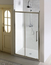 GELCO - ANTIQUE sprchové dveře posuvné,1400mm, ČIRÉ sklo, bronz (GQ4214C)