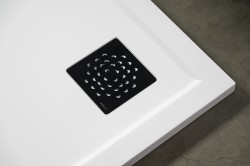 GELCO - Čtvercová krytka sifonu černá, KSM104B (KSM104B)