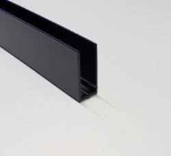 GELCO - CURE BLACK stěnový profil, černá mat (CB01)