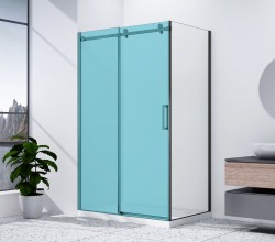 GELCO - DRAGON BLACK Boční stěna 900 čiré sklo, GD7290B (GD7290B)