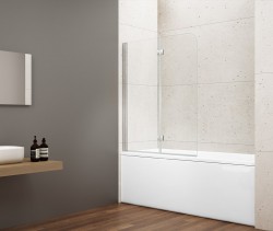 GELCO - LORO Vanová zástěna skládací 900 čiré sklo, GN1190 (GN1190)