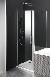 GELCO - ONE sprchová zástěna oddělující vanu a sprchový kout, 800x800 mm, čiré sklo (GO3780)