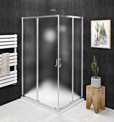 GELCO - SIGMA SIMPLY CHROM Obdélníkový sprchový kout 800x900 sklo BRICK, GS2480-GS2490 (GS2480-GS2490)
