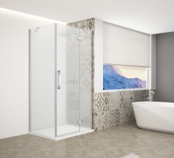 GELCO - TRINITY CHROM obdélníkový kout 1200x1000 pravý, matné sklo, GT5610-12MR-CH (GT5610-12MR-CH)