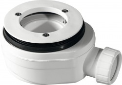 GELCO vaničkový sifon, průměr otvoru 90 mm, DN40, nízký, pro vaničky s krytem (PB90EXN MINUS)