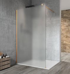 GELCO - VARIO GOLD MATT jednodílná sprchová zástěna k instalaci ke stěně, matné sklo, 800  (GX1480-01)