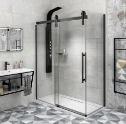 GELCO - VOLCANO BLACK Obdélníkový sprchový kout 1200x800, čiré sklo, GV1412-GV3480 (GV1412-GV3480)
