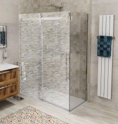 GELCO - VOLCANO CHROM Boční stěna 800, čiré sklo, GV3080 (GV3080)