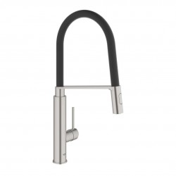 GROHE - Concetto Dřezová baterie s flexibilním ramenem s přepínačem, supersteel (31491DC0)