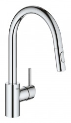GROHE - Concetto Dřezová baterie s výsuvnou sprškou, chrom (31483002)