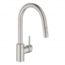 GROHE - Concetto Dřezová baterie s výsuvnou sprškou, supersteel (31483DC2)