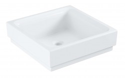 GROHE - Cube Ceramic Umyvadlo bez přepadu, 40x40 cm, PureGuard, alpská bílá (3948200H)