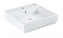 GROHE - Cube Ceramic Umyvadlo s přepadem, 50x49 cm, PureGuard, alpská bílá (3947400H)