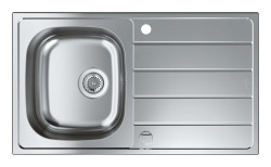 GROHE - Dřez K200, 86x50 cm, kartáčovaná nerez (31552SD1)