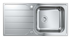 GROHE - Dřez K500, 100x50 cm, kartáčovaná nerez (31563SD1)